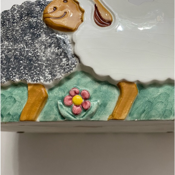Made for Ethan Allen Ceramic Italian Made Ceramic Dish with Sheep on Exterior - Picture 10 of 15